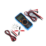 Max AN819A LCD Digital Multimeter Voltmeter Ammeter Ohmmeter with Test Leads Blue