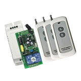 Max 433MHz Wide Voltage Power Supply 2-way Switch + 3pcs 2-button Remote Control - Aladdin Shoppers