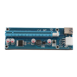 Max VER006C 1x To 16x GPU Extender Riser Card 6 PIN SATA Adapter Cable USB 3.0