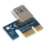 Max VER006C 1x To 16x GPU Extender Riser Card 6 PIN SATA Adapter Cable USB 3.0