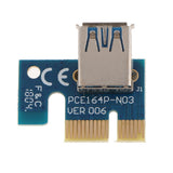 Max VER006C 1x To 16x GPU Extender Riser Card 6 PIN SATA Adapter Cable USB 3.0