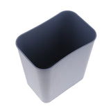 Max 8L Square Plastic Trash Garbage Can Bathroom Kitchen Paper Basket Gray