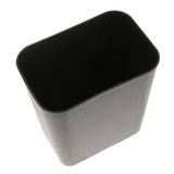 Max 8L Square Plastic Trash Garbage Can Bathroom Kitchen Paper Basket Black