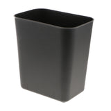 Max 8L Square Plastic Trash Garbage Can Bathroom Kitchen Paper Basket Black