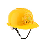 Maxbell Solar Powered Safety Helmet Work Cap Hat Head Protect with Cooling Fan Yellow