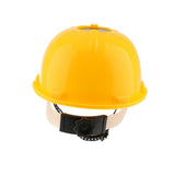 Maxbell Solar Powered Safety Helmet Work Cap Hat Head Protect with Cooling Fan Yellow