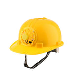 Maxbell Solar Powered Safety Helmet Work Cap Hat Head Protect with Cooling Fan Yellow