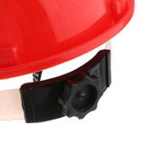 Maxbell Solar Powered Safety Helmet Work Cap Hat Head Protect with Cooling Fan Red