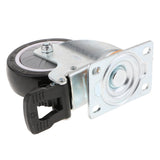 Max PU Swivel Castor Wheels Trolley Furniture Cart Caster with Brake 4inch