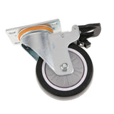 Max PU Swivel Castor Wheels Trolley Furniture Cart Caster with Brake 4inch