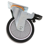 Max PU Swivel Castor Wheels Trolley Furniture Cart Caster with Brake 5inch
