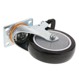 Max PU Swivel Castor Wheels Trolley Furniture Cart Caster with Brake 5inch