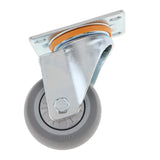 Max Heavy Duty Rubber Swivel Castor Wheels Trolley Furniture Caster 3inch