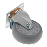Max Heavy Duty Rubber Swivel Castor Wheels Trolley Furniture Caster 4inch