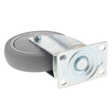 Max Maxb Heavy Duty Rubber Swivel Castor Wheels Trolley Furniture Caster 5inch