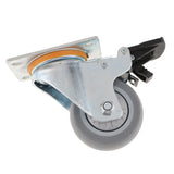 Max Maxb Heavy Duty PTFE Swivel Castor Wheel Trolley Furniture Caster with Brake 3inch