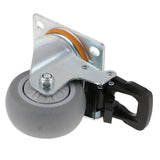 Max Maxb Heavy Duty PTFE Swivel Castor Wheel Trolley Furniture Caster with Brake 3inch