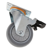 Max Maxb Heavy Duty PTFE Swivel Castor Wheel Trolley Furniture Caster with Brake 4inch