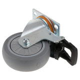Max Maxb Heavy Duty PTFE Swivel Castor Wheel Trolley Furniture Caster with Brake 4inch