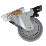 Max Maxb Heavy Duty PTFE Swivel Castor Wheel Trolley Furniture Caster with Brake 4inch