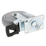 Max Maxb Heavy Duty PTFE Swivel Castor Wheel Trolley Furniture Caster with Brake 5inch