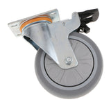 Max Maxb Heavy Duty PTFE Swivel Castor Wheel Trolley Furniture Caster with Brake 5inch
