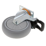 Max Maxb Heavy Duty PTFE Swivel Castor Wheel Trolley Furniture Caster with Brake 5inch