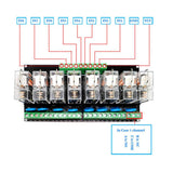 Max 8 Channel Relay Module Board Controller Eight Panels Driver Board NPN 24V
