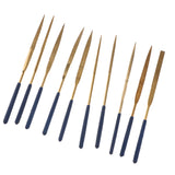 Max 10Pcs Super Wear-resistant Diamond Round Triangle File Corundum 3 x 140 suits
