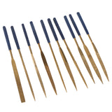 Max 10Pcs Super Wear-resistant Diamond Round Triangle File Corundum 3 x 140 suits