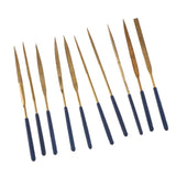 Max 10Pcs Super Wear-resistant Diamond Round Triangle File Corundum 3 x 140 suits