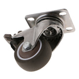 Max Light Duty PTFE Swivel Castor Wheel Trolley Furniture Caster with Brake