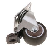 Max Light Duty PTFE Swivel Castor Wheel Trolley Furniture Caster with Brake