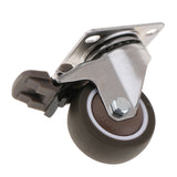 Max Light Duty PTFE Swivel Castor Wheel Trolley Furniture Caster with Brake
