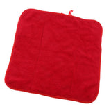 Max Super Water Absorbent Coral Fleece Household Cleaning Cloth Car Wash Towel Red