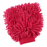Max Microfiber Car Wash Washing Cleaning Glove Dual Sided Chenille Glove Red