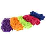 Max Microfiber Car Wash Washing Cleaning Glove Dual Sided Chenille Glove Red