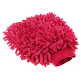 Max Microfiber Car Wash Washing Cleaning Glove Dual Sided Chenille Glove Red