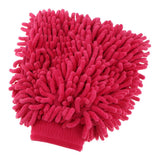 Max Microfiber Car Wash Washing Cleaning Glove Dual Sided Chenille Glove Red
