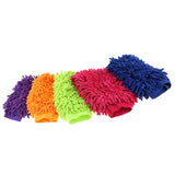 Max Microfiber Car Wash Washing Cleaning Glove Dual Sided Chenille Glove Red