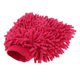 Max Microfiber Car Wash Washing Cleaning Glove Dual Sided Chenille Glove Red