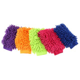 Max Microfiber Car Wash Washing Cleaning Glove Dual Sided Chenille Glove Red