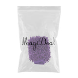 Max Microfiber Car Wash Washing Cleaning Glove Dual Sided Chenille Glove Purple