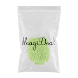 Max Microfiber Car Wash Washing Cleaning Glove Dual Sided Chenille Glove Light Green