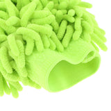 Max Microfiber Car Wash Washing Cleaning Glove Dual Sided Chenille Glove Light Green