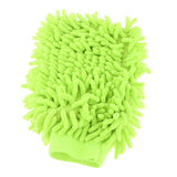 Max Microfiber Car Wash Washing Cleaning Glove Dual Sided Chenille Glove Light Green