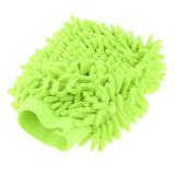Max Microfiber Car Wash Washing Cleaning Glove Dual Sided Chenille Glove Light Green