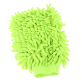 Max Microfiber Car Wash Washing Cleaning Glove Dual Sided Chenille Glove Light Green