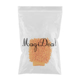 Max Microfiber Car Wash Washing Cleaning Glove Dual Sided Chenille Glove Orange