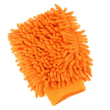 Max Microfiber Car Wash Washing Cleaning Glove Dual Sided Chenille Glove Orange